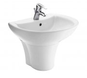 Раковина TOTO Le Blanc на пъедестал полукруглая керамика белый LT942CK