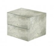 Шафка підлогова Hatria Grandangolo 34х32 см з двома висувними ящиками ДСП цемент 