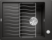 Мийка для кухні Blanco Elon 45 S 65х50 см з гратами SILGRANIT® PuraDur® чорний 525879