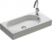 Раковина підвісна Hatria Area 70х35.4 см чаша зліва санфарфор білий YXDK01