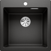 Мийка для кухні Blanco Pleon 5 51,5х51 см SILGRANIT® PuraDur® чорний 525951