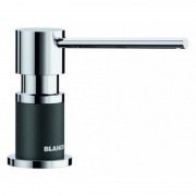 Дозатор для жидкого мыла Blanco Lato черный/хром 526177