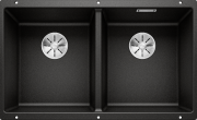 Мойка для кухни Blanco Subline 350/350-U 75.5х46 см SILGRANIT® PuraDur® черный 525987