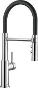 Смеситель для кухни Blanco Catris-S Flexo однорычажный с выдвижной лейкой черный/хром 525791