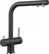 Змішувач для кухні Blanco Fontas II одноважільний під фільтр SILGRANIT® чорний 526158