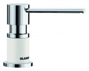 Дозатор для рідкого мила Blanco Lato білий/хром 525814