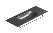 Раковина для ванної Catalano Horizon 125х50 см кераміка чорний матовий 1125HZNS