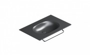 Раковина для ванної Catalano Horizon 75х50 см кераміка чорний матовий 175HZNS