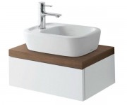Тумба під раковину TOTO Natural Curve підвісний білий / венге FU10382U