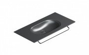 Раковина для ванної Catalano Horizon 100х50 см кераміка чорний матовий 1100HZNS