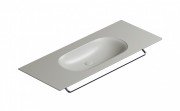 Раковина для ванной Catalano Horizon 125х50 см керамика цемент матовый 1125HZCS