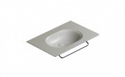 Раковина для ванной Catalano Horizon 75х50 см керамика цемент матовый 175HZCS