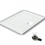 Душевой поддон Hatria LIF H3 Alchemy 90х70 см керамика белый матовый с сифоном PCY1W125