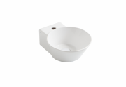 Раковина для ванної Simas Wave накладна/підвісна 33,5х43 см фаянс білий WA 05