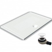 Душевой поддон Hatria LIF H3 Alchemy 120х80 см керамика белый матовый с сифоном PCY1ZX25