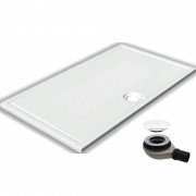 Душевой поддон Hatria LIF H3 Alchemy 140х80 см керамика белый матовый с сифоном PCY1ZV25