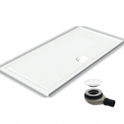 Душевой поддон Hatria LIF H3 Alchemy 140х70 см керамика белый матовый с сифоном PCY1ZW25