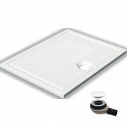 Душевой поддон Hatria LIF H3 Alchemy 90х70 см керамика белый матовый с сифоном PCY1W125