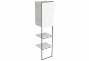 Пенал для ванної Simas Wave підлоговий 40х35 см дуб/цемент WAM 5