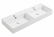 Раковина для ванної Simas Agile підвісна/накладна 121х46 см фаянс білий AG121D