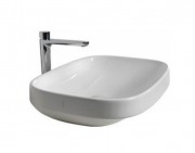 Раковина для ванної накладна Hatria Abito 58х45 см Alchemy санфарфор білий A0YXXA