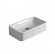 Раковина для ванной Simas Flow накладная 53х32 см фаянс белый FL 12