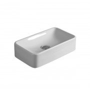 Раковина для ванной Simas Flow накладная 53х32 см фаянс белый FL 12