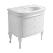 Тумба під раковину Simas Lante підлоги 82х50 см дерево білий глянцевий LAM90