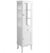 Пенал для ванної Simas Arcade з вітриною 43х37 см МДФ білий лак ARMV2