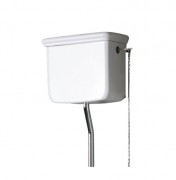 Смывной бачок Simas Lante высокий фаянс белый LA06