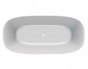 Ванна Kolpa San Blanche-FS из искусственного камня Kerrock 180x85 см овальная белый/антрацит 561310