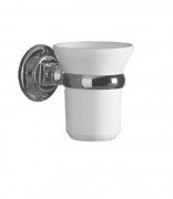 Стакан для зубних щіток Simas Accessori білий/хром 260203