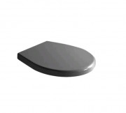 Сидіння з кришкою для унітазу Galassia Xes дюропласт чорний матовий GLS-9912NEMT-OPT