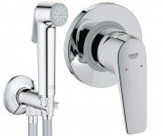 Гигиенический душ со смесителем Grohe BauFlow хром 121646