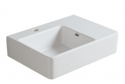 Раковина для ванної Simas Quasar підвісна 65х45 см фаянс білий QU65S