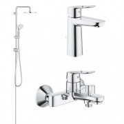 Набір змішувачів для ванни Grohe BauLoop з душовою системою New Tempesta хром UA123214TM