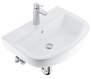 Раковина Grohe BauCeramic 55,3х38,6 см зі змішувачем BauEdge альпін-білий 39643000