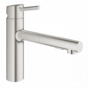 Змішувач для кухні Grohe Concetto з висувною лійкою суперсталь 30273DC1