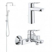 Набір змішувачів для ванни Grohe BauLoop з душовою системою New Tempesta хром UA123214TM