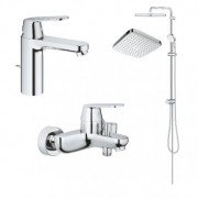 Набор смесителей для ванной Grohe Cosmopolitan с душевым гарнитуром хром 126112R