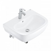 Раковина Grohe Euro Ceramic 59,5х48,2 см со смесителем Eurosmart альпин-белый 39641000