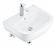 Раковина Grohe Euro Ceramic 59,5х48,2 см со смесителем Eurosmart Cosmopolitan альпин-белый 39642000