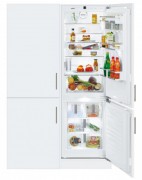 Встраиваемый холодильник Side by Side Liebherr SBS 66I2 (SICN 3386 + ICN 3386) Premium NoFrost сталь белый SBS 66I2-23 001