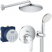 Душова система прихованого монтажу Grohe Eurosmart + Tempesta 250 з верхнім і ручним душем хром UA26416SC3
