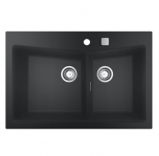 Мийка для кухні Grohe K700 83,8х55 см кварцовий композит чорний граніт 31657AP0