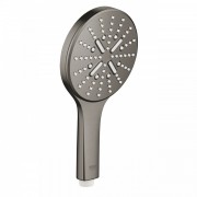Душевая лейка Grohe Rainshower Smartactive 130 3 типа струи графит темный матовый 26574AL0