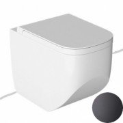 Унітаз підлоговий безободковий Hatria Next Alchemy 36х56 см санфарфор антрацит A0Y3AY08