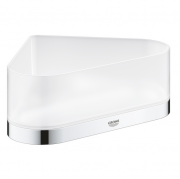 Полочка для ванной Grohe Selection угловая c держателем стекло 41038000