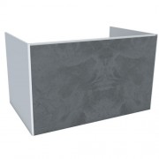 Тумба під раковину Hatria Canalgrande підвісна 78 см ДСП білий матовий/антрацит Y2AXZG