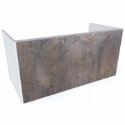 Тумба под раковину Hatria Canalgrande подвесная 98 см ДСП белый матовый/серо-коричневый Y2AYZR